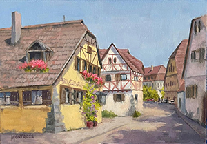 Image of Lance Montross' painting, Rothenburg Corner